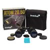 LEVENHUK / Binoculars "Atom 20x50", magnification x20, lens 50 mm, wide-angle, black