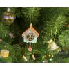 Toy Christmas tree "Clock with pendulum" 56GG64-25804 Apricot Roof