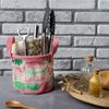 Этель / Ethel / Textile basket "Tropical dream" 14x12cm