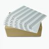 Self-adhesive anti-theft acoustomagnetic labels, 10x44 mm, false barcode