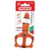 Scissors PYTHAGORAS "Tiger", 120 mm, with safe plastic blades, orange, cardboard packaging with Euro slot