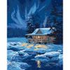 Опт-картина / Malen nach Zahlen 40x50 Winterhaus