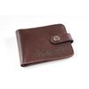 Purse with rounded edges "Within you is the power" brown