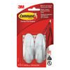COMMAND / Self-adhesive hooks, easy to remove, medium white, up to 1.35 kg, SET 2 pcs.