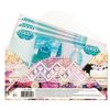BRAUBERG / Money envelope "Happy wedding", 166x82 mm, foil, flowers