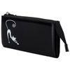 Purse women's BEFLER "Elegant cat", 190х105 mm, genuine leather, zipper, embossed, black
