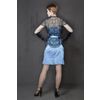Снежинка / Snowflake / Women's dress "Social party" on the straps of the adjacent silhouette