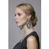 Lace earrings "Marilyn Monroe" green