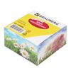 BRAUBERG / Self-adhesive block (sticker), 76x76 mm, 400 sheets, white, perimeter printing, assorted design