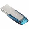 SANDISK / 32 GB Ultra Flair USB 3.0 Flash Drive Metal. housing, silver / blue, SDCZ73-032G-G46B