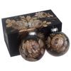 Жостово / Set of 2 Christmas balls box