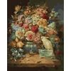 ВанГогВоМне / Peinture à numéro "Oiseau au bouquet de fleurs" 40x50 cm