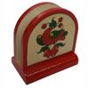 Беломорские узоры / Napkin holder wooden "Bird" Paintings-painted 11 cm