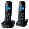 PANASONIC KX-TG1612RUH cordless telephone + additional handset, memory of 50 numbers, caller ID, alarm clock, gray