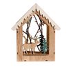Лесная мастерская / New Year's decor with illumination "House with a deer"