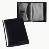 BEFLER / Classic driver's wallet, genuine leather, embossed, 6 plastic pockets, black