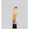 Decor and Gift / Wooden figurine "Yellow Flamingo" 60 cm