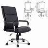BRABIX office chair "Space EX-508", eco-cozh, chrome, black
