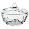 PASABAHCE / Sugar bowl with lid "Perla", diameter 140 mm, textured glass