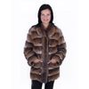 Fur coat from muskrat fur