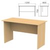 Table written "Kanz," 1200 x600 x750 mm, color beech Nevsky