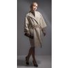 Снежинка / Snowflake / Mademoiselle coat with a wrap, a turn-down collar and a wide belt