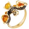 Yellow gold ring - Alilu collection