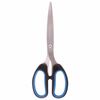 Scissors BRAUBERG "Classic+", 205 mm, classic shape, rubber insert, black-blue