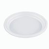 STIROLPLAST / Disposable flat plates, SET 100 pieces, plastic, d = 165 mm, "ECONOM", white, polystyrene (PS), cold / hot