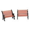 City benches (set of 2), 9x3.5x3.5 cm, LEMAX