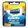 Replacement shaving cassettes 12 pcs. GILLETTE "Fusion ProGlide", for men