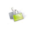 DURABLE / Durable / Swivel Clip Badge, 40 x 75mm, Plastic Gray