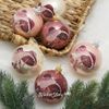 Kaemingk / Un juego de bolas de cristal Regalos del bosque del Grand Palais 8 cm, 6 piezas