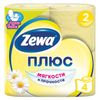 ZEWA / Toilet paper Plus, 2-layer (4x23 m), chamomile aroma, spike 4 pcs.