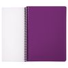 BRAUBERG / Notebook A5, 80 sheets, "Metropolis", plastic spiral, cage, plastic cover, PURPLE / 12 pcs.