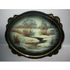 Сувениры из Н.Тагила / Souvenirs from N. Tagil / Tray "Subject painting. Winter in the forest", 30x25 cm