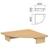 Kanz monitor stand, 400 x400 x100 mm, color beech Nevsky