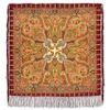 Павловопосадский платок  / Shawl "Saffron" with silk fringe