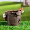 Хорошие сувениры / Jardinière figurée "Ecureuil en pot les pieds dehors"