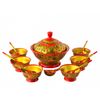 Золотая Хохлома / Dessert set, 14 pieces