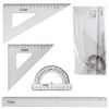 Set a large drawing of STAMM (the ruler is 30 cm, 2 triangles, protractor), transparent
