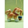 Ярославская майолика / Giocattolo di Natale "Il cucciolo di Archie con una palla"