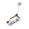 DURABLE / Durable / Card Holder Deluxe Pro Duo, Acrylic, Tape Measure up to 80 cm, 54 x 85 mm Charcoal