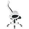 BRABIX PREMIUM office chair "Genesis EX-517", plastic white, fabric/eco-skin/grid black