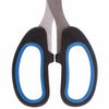 Scissors BRAUBERG "Classic+", 185 mm, classic shape, rubber insert, black-blue
