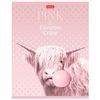 HATBER / Notebook, A5, 40 sh., Bracket, cage, matte lamination, "PINK" / 10 pcs.