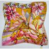 Handmade "Chrysanthemum" silk handkerchief