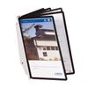 DURABLE / Vorführanlage "SHERPA" wandhängend für 5 Tafeln, mit 5 schwarzen Tafeln + Tabulatoren