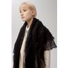 Оренбургский Пуховый Платок / Downy shawl, color black