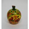 Беломорские узоры / The box is wooden "Apple" Boretskaya painting 6.5 cm